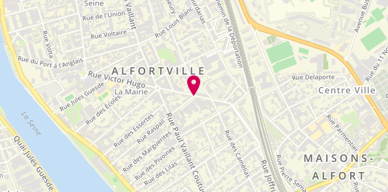 Plan de LESPRIT-MAUPIN Mathieu, 52 Rue Victor Hugo, 94140 Alfortville
