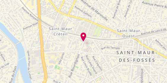 Plan de CHOCARD Morgan, 4 Rue Bourdignon, 94100 Saint-Maur-des-Fossés
