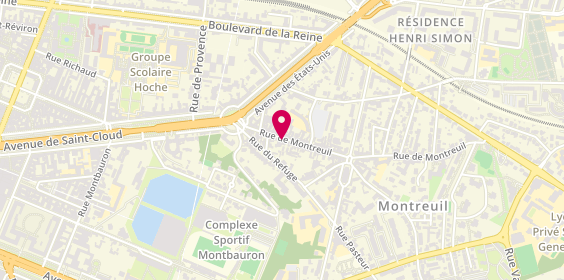 Plan de QUONIAM Natacha, 12 Rue de Montreuil, 78000 Versailles