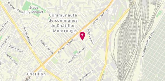 Plan de PODEVIN Laurence, 9 Rue Etienne Deforges, 92320 Châtillon
