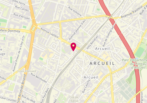 Plan de MEDDAHI Amélie, 5 Rue Laplace, 94110 Arcueil
