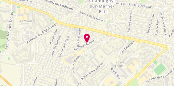 Plan de CHALOPIN Guillaume, 26 Rue Jules Appert, 94500 Champigny-sur-Marne