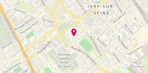 Plan de BLEULER Marie Dominique, 6 Rue Pierre Honfroy, 94200 Ivry-sur-Seine