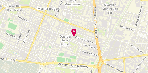 Plan de GUIRCHOUN Emeline, 47 Place Jules Ferry, 92120 Montrouge