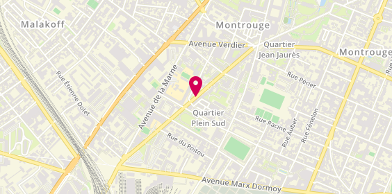 Plan de ALTMANN Florence, 121 Avenue Jean Jaurès, 92120 Montrouge