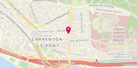 Plan de GAMP FLORIN Isabelle, 15 Bis Avenue du Maréchal de Lattre De, 94220 Charenton-le-Pont