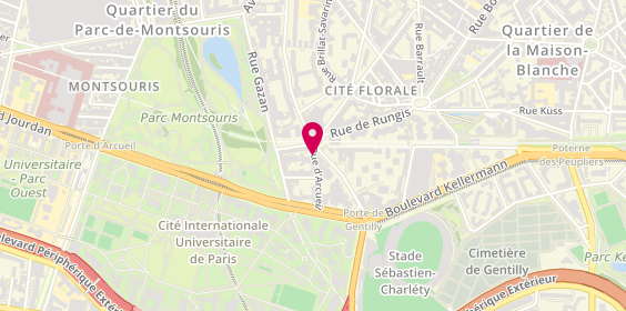 Plan de ECALE Benoît, 2 Rue D 'Arcueil, 75014 Paris