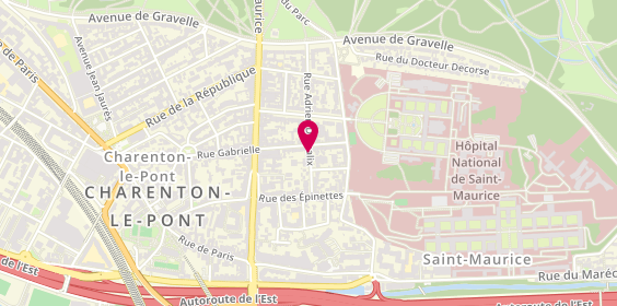 Plan de GIROUX Hugo, 13 Bis Rue Adrien Damalix, 94410 Saint-Maurice