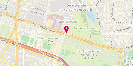 Plan de RANGSTÖM Marianne, 7 F Boulevard Jourdan, 75014 Paris