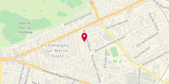 Plan de JULIEN Fabrice, 14 Rue Blaise Pascal, 94500 Champigny-sur-Marne