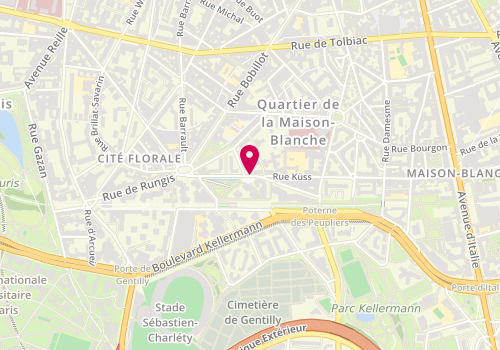Plan de DROIT BEUCHERIE DELPHINE, 24 Rue Brillat Savarin, 75013 Paris