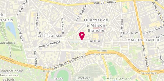 Plan de LAURENT Solène, 24 Rue Brillat Savarin, 75013 Paris