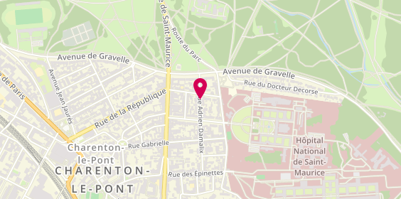 Plan de LAVAUX Michel, 38 Rue Adrien Damalix, 94410 Saint-Maurice