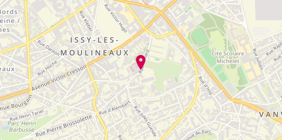 Plan de THABOUREY Ambre, 10 Rue Minard, 92130 Issy-les-Moulineaux