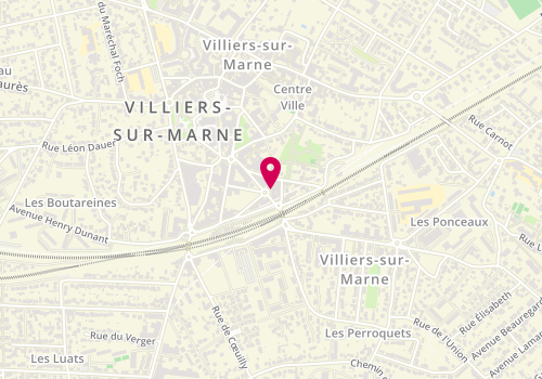 Plan de RONNE Patrick, 4 Bis Boulevard de Strasbourg, 94350 Villiers-sur-Marne