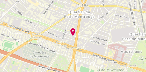 Plan de JACQUET Luc, 3 Rue des Coulmiers, 75014 Paris