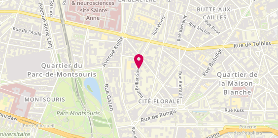 Plan de VICENT ALFARO Maria Pilar, 94 Rue du Brillat-Savarin, 75013 Paris