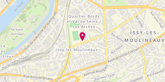 Plan de POLLIN Loïc, 92 Rue du Gouverneur General Eboue, 92130 Issy-les-Moulineaux