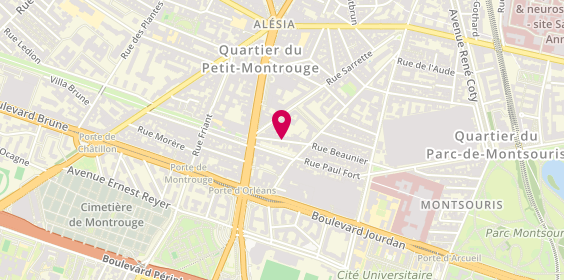 Plan de HOEL Philippe, 56 Rue Beaunier, 75014 Paris