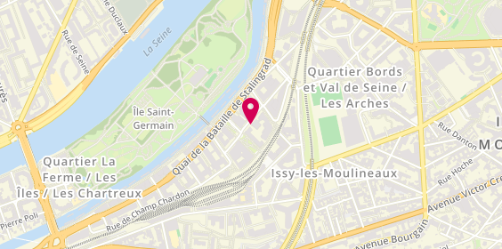 Plan de BERGER Elise, 17 Rue Passeur de Boulogne, 92130 Issy-les-Moulineaux