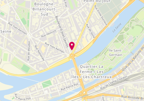 Plan de POITEVIN Thomas, 1 Avenue Pierre Grenier, 92100 Boulogne-Billancourt