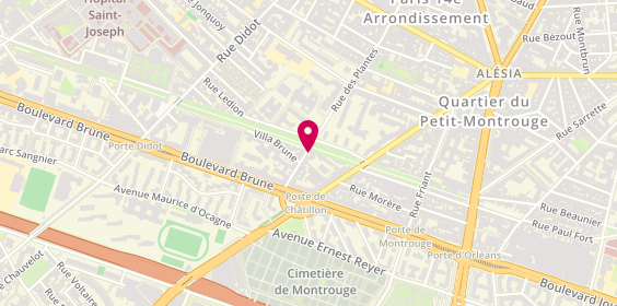 Plan de CHASSAGNON Juliette, 73 Rue des Plantes, 75014 Paris