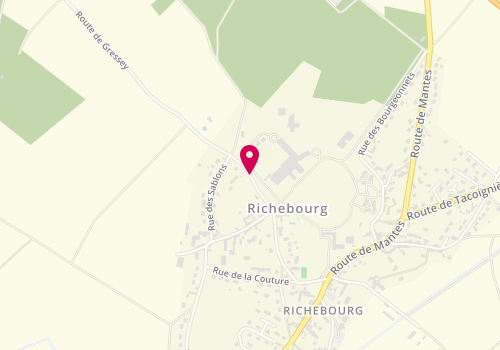 Plan de MEILHAC Cécile, 22 Route de Gressey, 78550 Richebourg