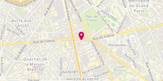 Plan de FERRY Estelle, 12 Rue de la Maison Blanche, 75013 Paris