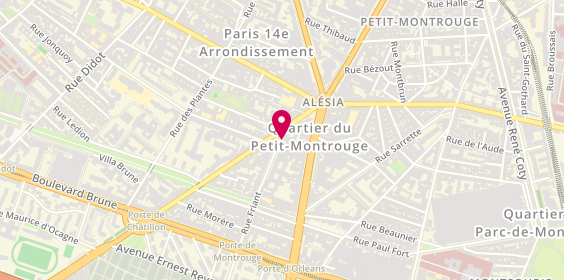 Plan de De COURSON DE LA VILLENEUVE Victoire, 3 Rue Friant, 75014 Paris
