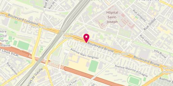 Plan de LE DAULT Auregane, 26 Boulevard Brune, 75014 Paris
