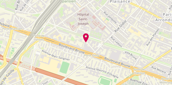 Plan de JACQUEMIN Nicolas, 8 Rue des Mariniers, 75014 Paris
