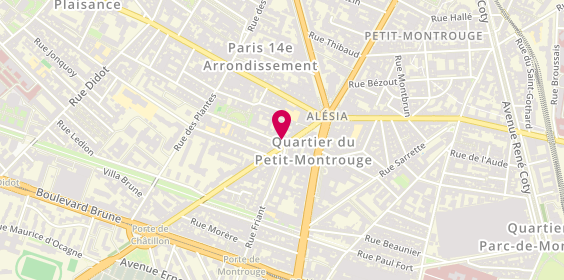 Plan de RENAULD Charline, 2 Rue de Châtillon, 75014 Paris