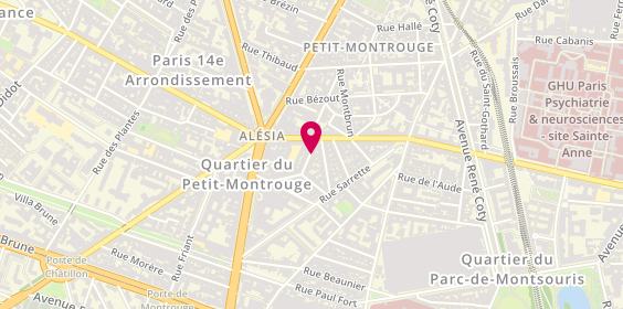 Plan de MICHAUD Mathilde, 5 Rue Marguerin, 75014 Paris