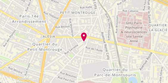 Plan de BOUNIOL Thierry, 3 Rue Sarrette, 75014 Paris