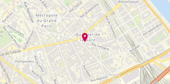 Plan de MILIN Anne Marie, 57 Rue Cantagrel, 75013 Paris