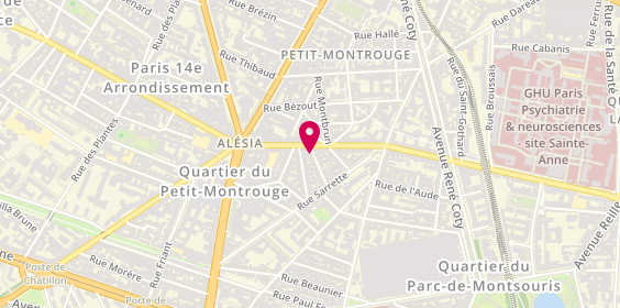 Plan de GUILLIER DE CHALVRON Gilles, 4 Rue du Loing, 75014 Paris