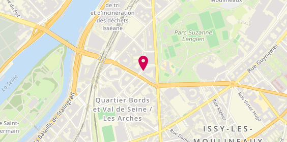 Plan de MENETTE Agnès, 8 Rue Maurice Berteaux, 92130 Issy-les-Moulineaux