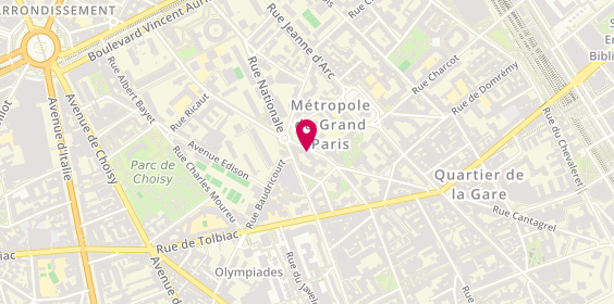Plan de CHAMBELLANT Romain, 117 Rue du Chateau des Rentiers, 75013 Paris
