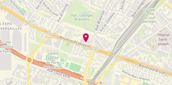 Plan de AFONSO FERNANDES Ivone, 161 Boulevard Lefebvre, 75015 Paris