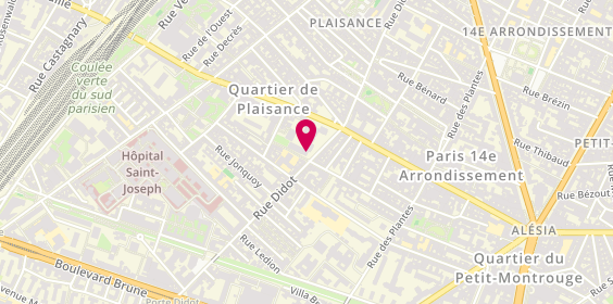 Plan de VAN WANROOIJ Tim, 98 Rue Didot, 75014 Paris