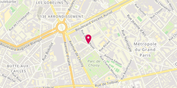 Plan de LEVIAUX Maxime, 68 Avenue Edison, 75013 Paris