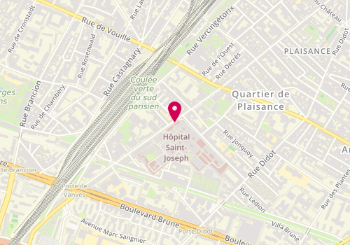 Plan de RUS Martinez Antonio, 167 Rue Raymond Losserand, 75014 Paris