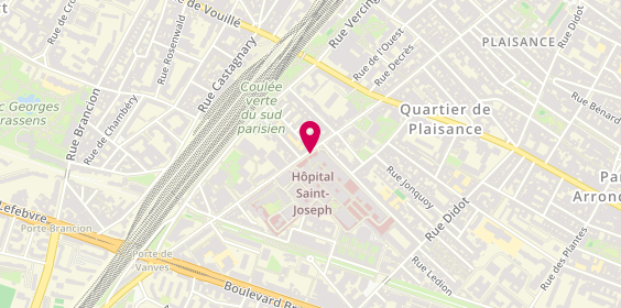 Plan de CHAMONT Agnès, 167 Rue Raymond Losserand, 75014 Paris