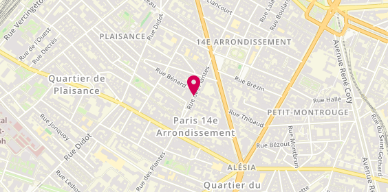 Plan de SABOURIN Léna, 15 Rue des Plantes, 75014 Paris