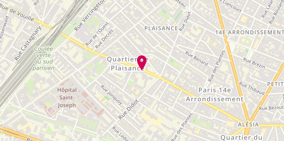 Plan de DESJACQUES Geneviève, 173 Rue D 'Alesia, 75014 Paris