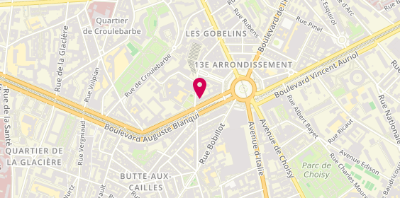 Plan de BOURDON Coralie, 14 Boulevard Auguste Blanqui, 75013 Paris