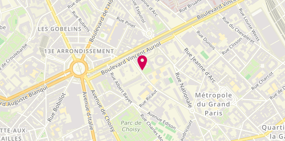 Plan de PIQUE Nicolas, 202 Rue Château des Rentiers, 75013 Paris