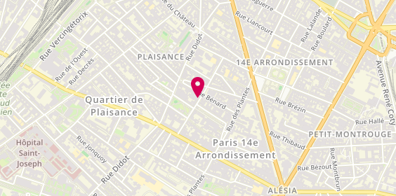 Plan de VINCON Olivier, 24 Rue Hippolyte Maindron, 75014 Paris