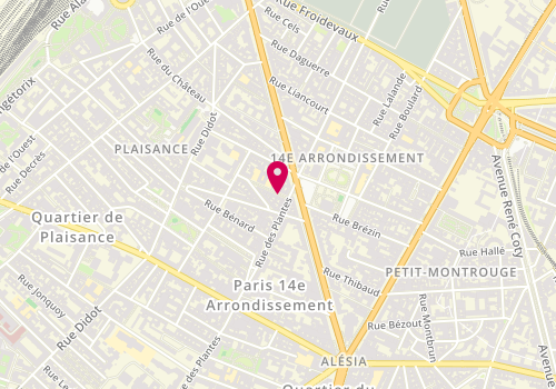 Plan de LEMETAYER Emilie, 3 Bis Rue Severo, 75014 Paris