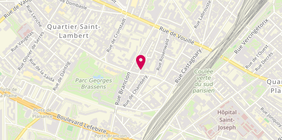 Plan de DANIEL-GERARD Clémence, 49 Rue Santos Dumont, 75015 Paris